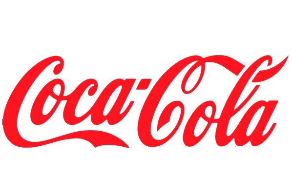 famous Coca-Cola logo a beverage company