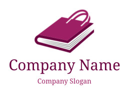 Icon of an open book with a maroon cover and visible pages.