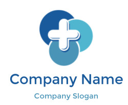 medical logo image cross in overlapping circles - logodesign.net