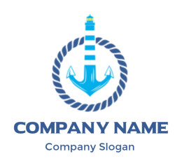 create a logistics logo anchor lighthouse - logodesign.net