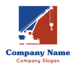 design a construction logo of crane equipment