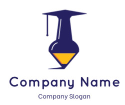 education logo of a pencil with graduation cap