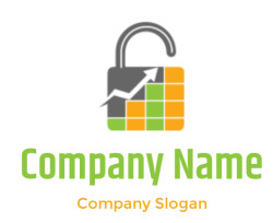 Illustration of an unlocked padlock with an arrow and colorful blocks representing growth hacking.