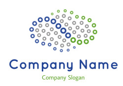 Pattern of interconnected gray, blue, and green hexagons forming a geometric design.