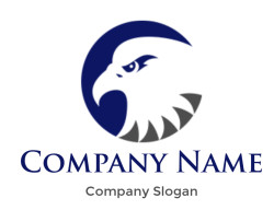 pet logo online eagle in circle