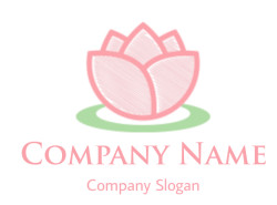 make a spa logo of line art lotus