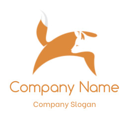 create an animal logo negative space fox - logodesign.net