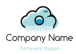 Illustrated cloud icon with digital and technology elements.