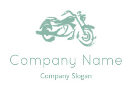 transportation logo icon vintage brush stroke bike
