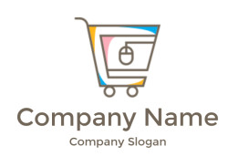 Illustration of a shopping cart with a lock icon symbolizing secure online shopping.