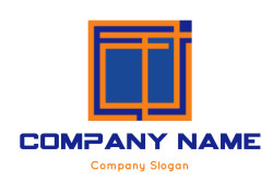 construction logo lines forming a square