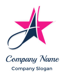 Letter A logo letter A incorporated star