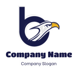 Logo featuring an eagle incorporated into the letter B.
