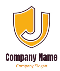 Stylized yellow shield featuring a J letter logo.