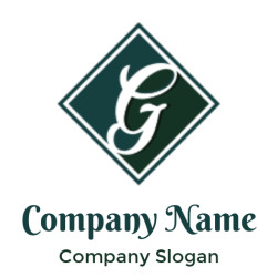 Stylized G letter logo in a dark green diamond shape.