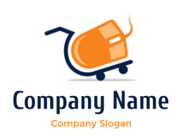 Orange logo of a stylized Tango dancing shoe on a black background.