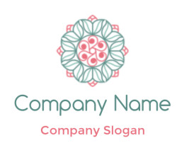 spa logo template floral ornamental mandala