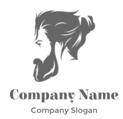 Artistic silhouette of a person's profile in an abstract style.