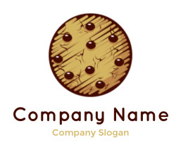 Design a bakery shop logo Illustrative cookie