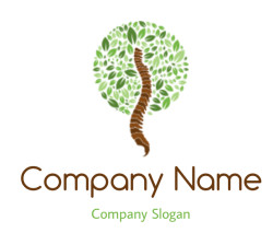 Illustration of a tree with a brown trunk and green foliage