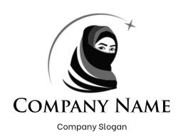 fashion logo maker women in hijab