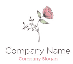 beauty logo beautiful artistic retro rose