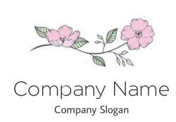 gardening logo image flowers with some leaves