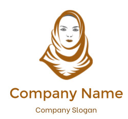 fashion logo maker woman in hijab