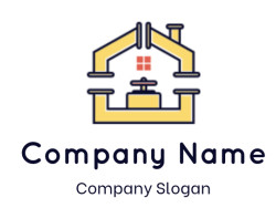 Pipe valve icon with a symmetrical design in a cartoon style.