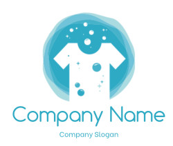 apparel logo negative space shirt in water