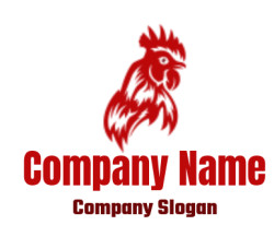 restaurant logo symbol chicken head