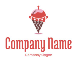 ice cream parlor logo image cherry on top