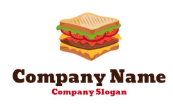 restaurant logo tomatoes and patty sandwich