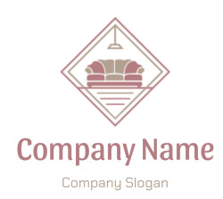 Elegant symmetrical abstract design logo with geometric elements.