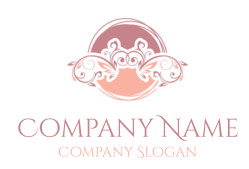 Elegant floral ornate design with swirls and vintage elements.