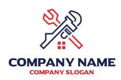 Icon of a wrench and screwdriver crossed in red and blue.