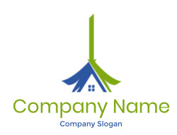 cleaning logo broom on house roof PNG JPEG