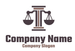 law firm logo maker scales of justice