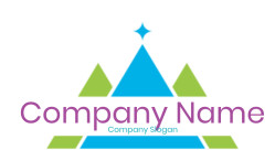 accounting logo pyramid shape with space