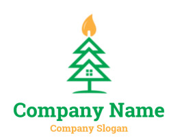 consulting logo house roofs forming candle