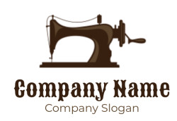 apparel logo retro tailor sewing machine