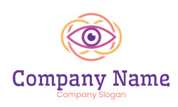 optometry logo eye in interlocking circles