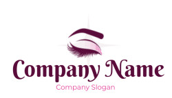 cosmetology school logo illustrative eye