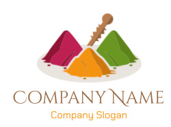 restaurant logo online masala powder