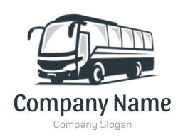 transportation logo silhouette tourist bus