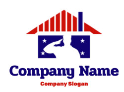 community logo negative space veteran in house