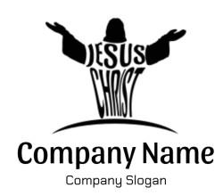 religious logo maker Jesus Christ typography