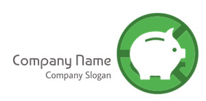 A green circle with a white piggy bank icon crossed out, representing no savings.