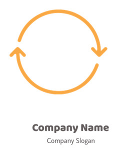 Orange circular arrow icon representing refresh or cycle.