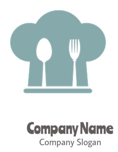Illustration of a chef hat with a spoon and fork overlay.
